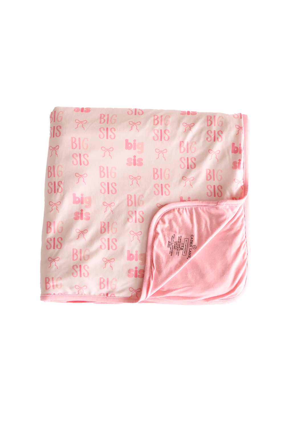 big sis bow double sided bamboo blanket 