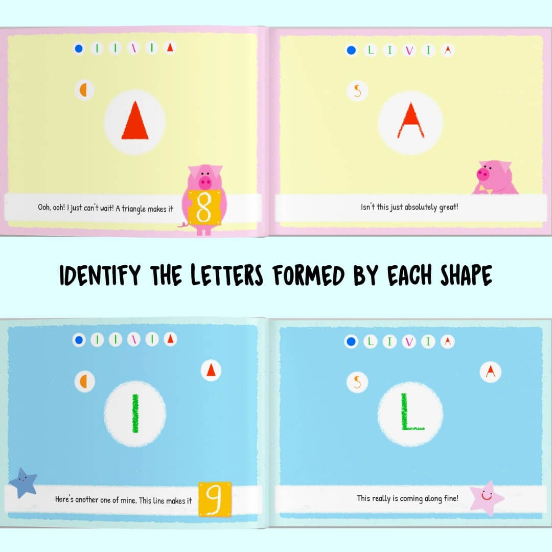 letter and shape practice book for kids 