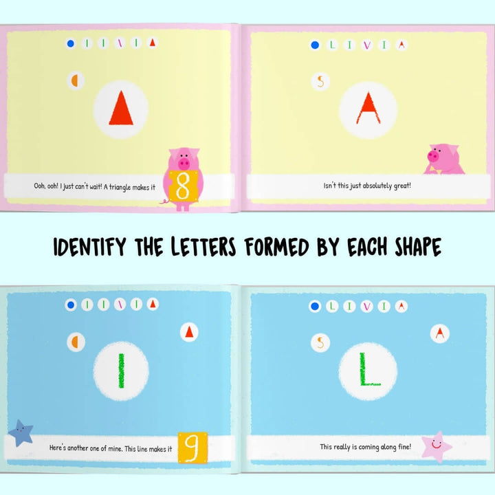 letter and shape practice book for kids 