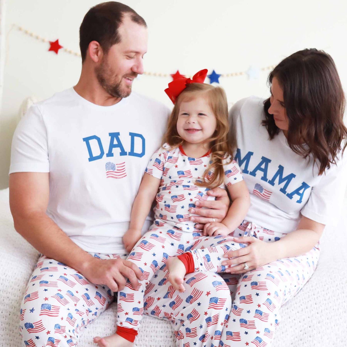 matching family pajamas mama graphic tee