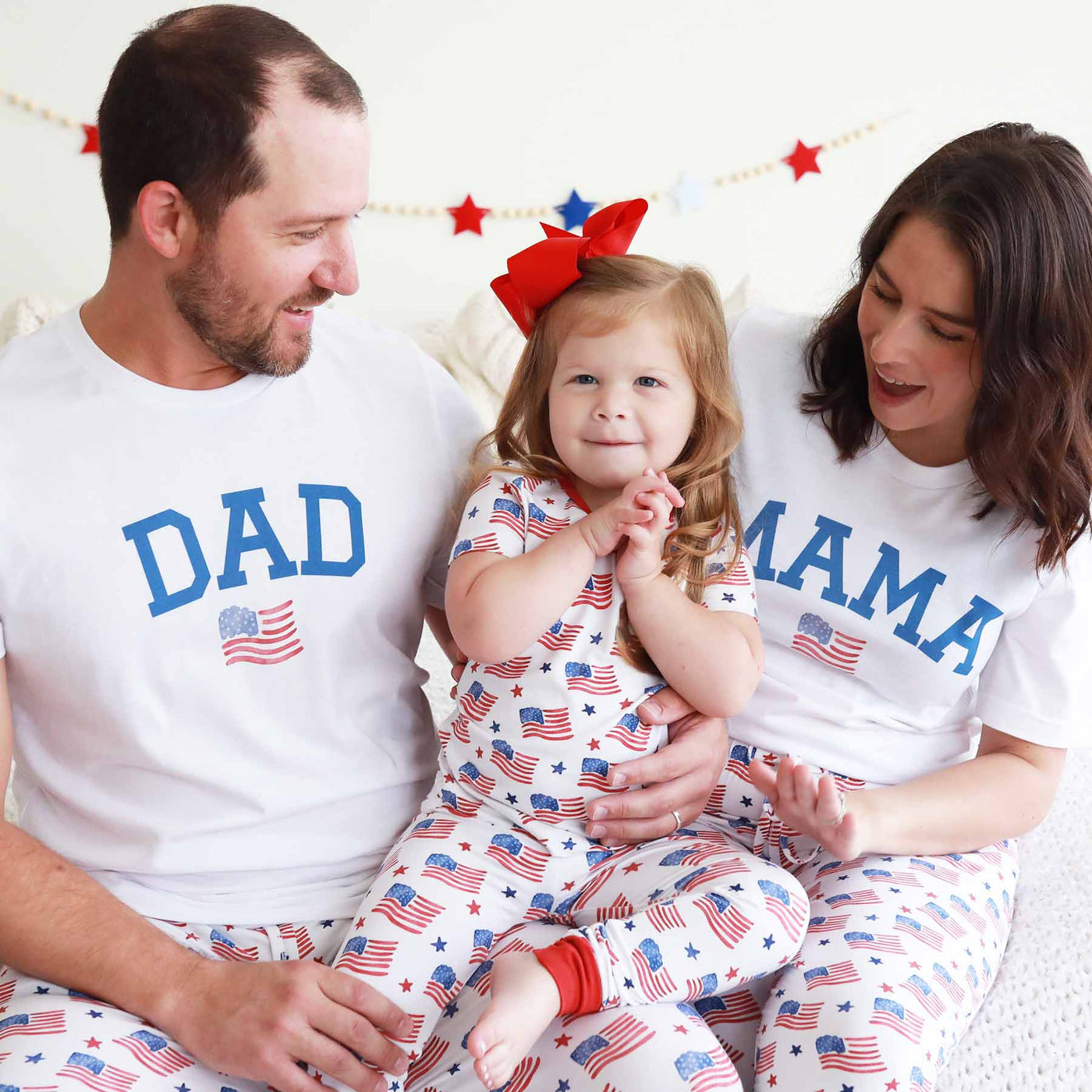 graphic tshirt for moms with american flag for 4th of july