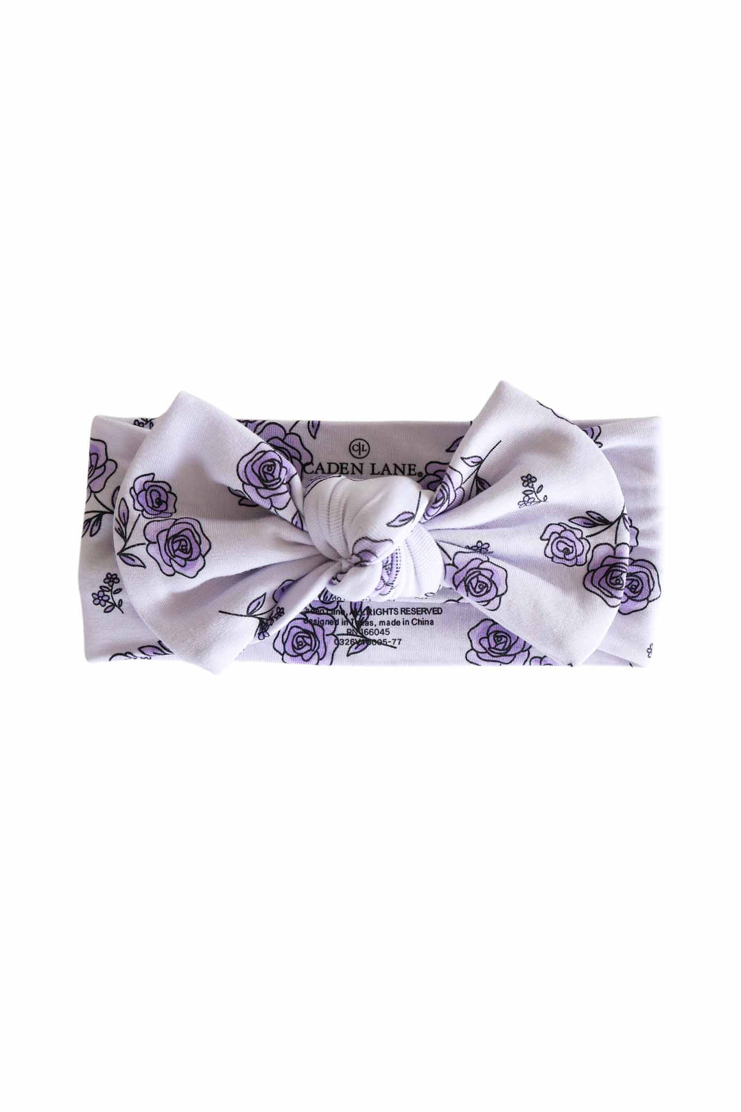 amethyst garden knit large bow headwrap