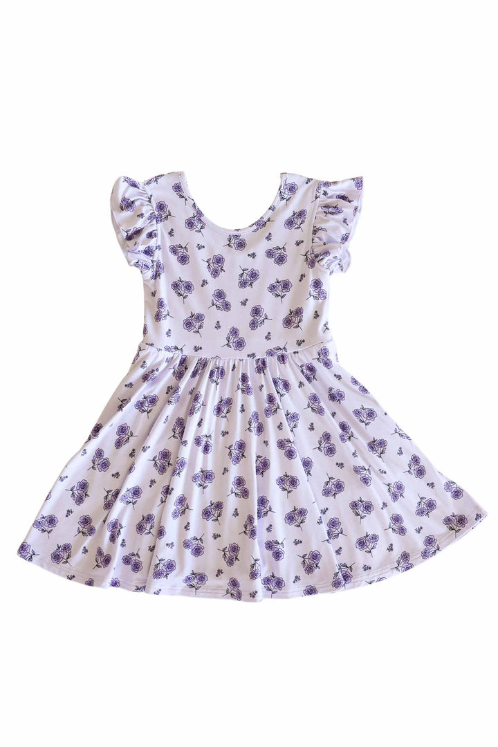 caden lane amethyst garden ruffle twirl dress for girls