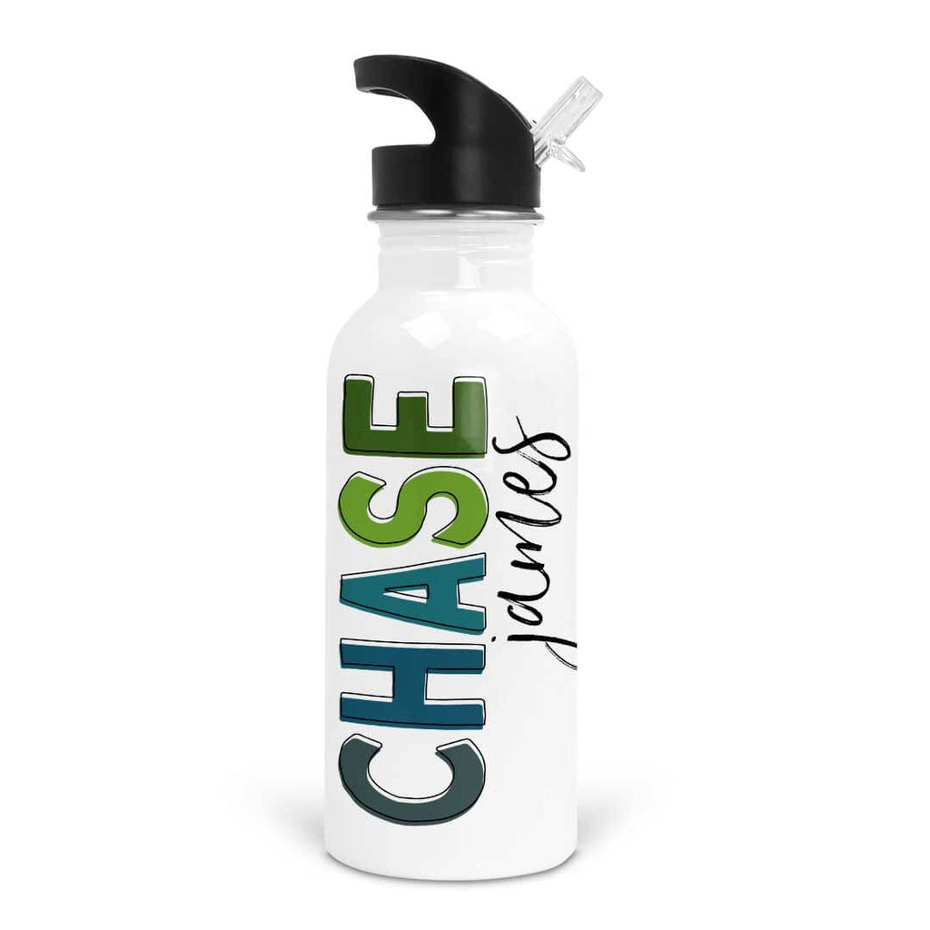 All Block Personalized Water Bottle