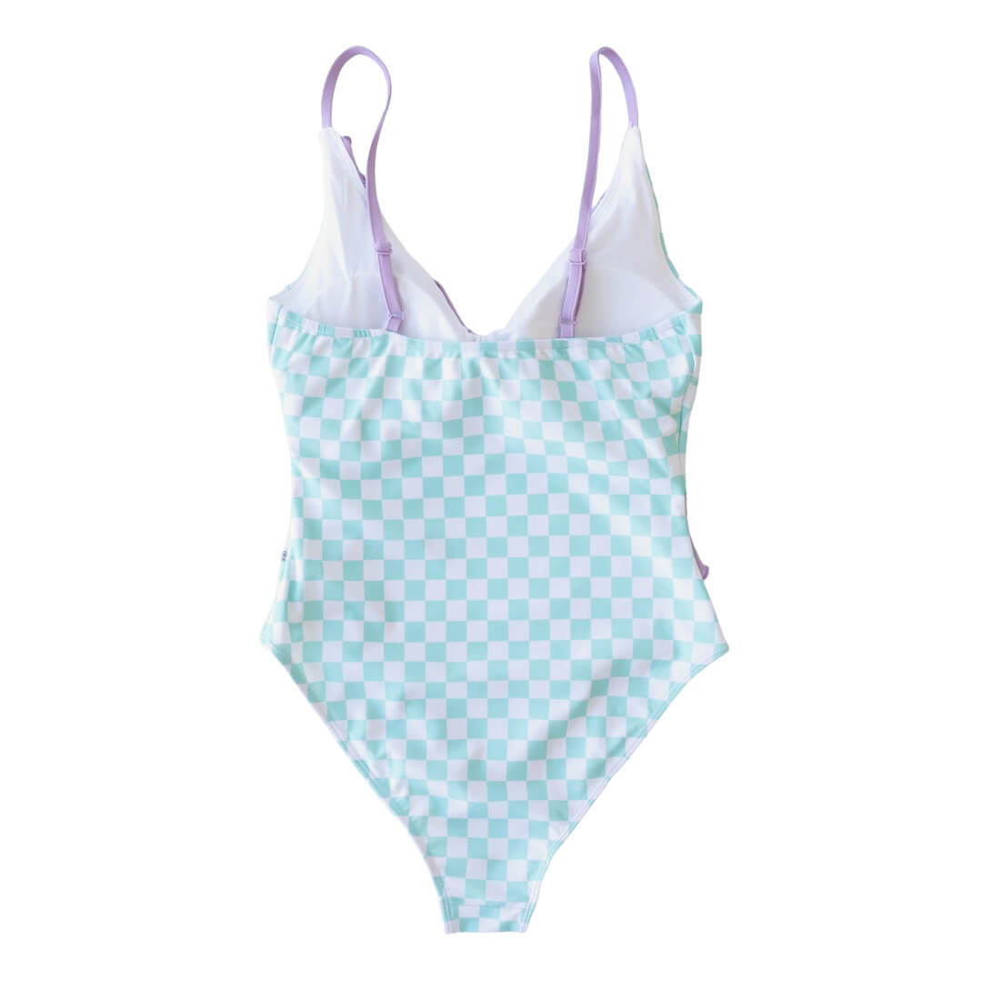 Women's Ruffled One-Piece Swimsuit | All Checked Out