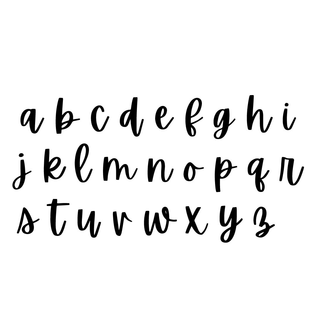 apricots lowercase font 