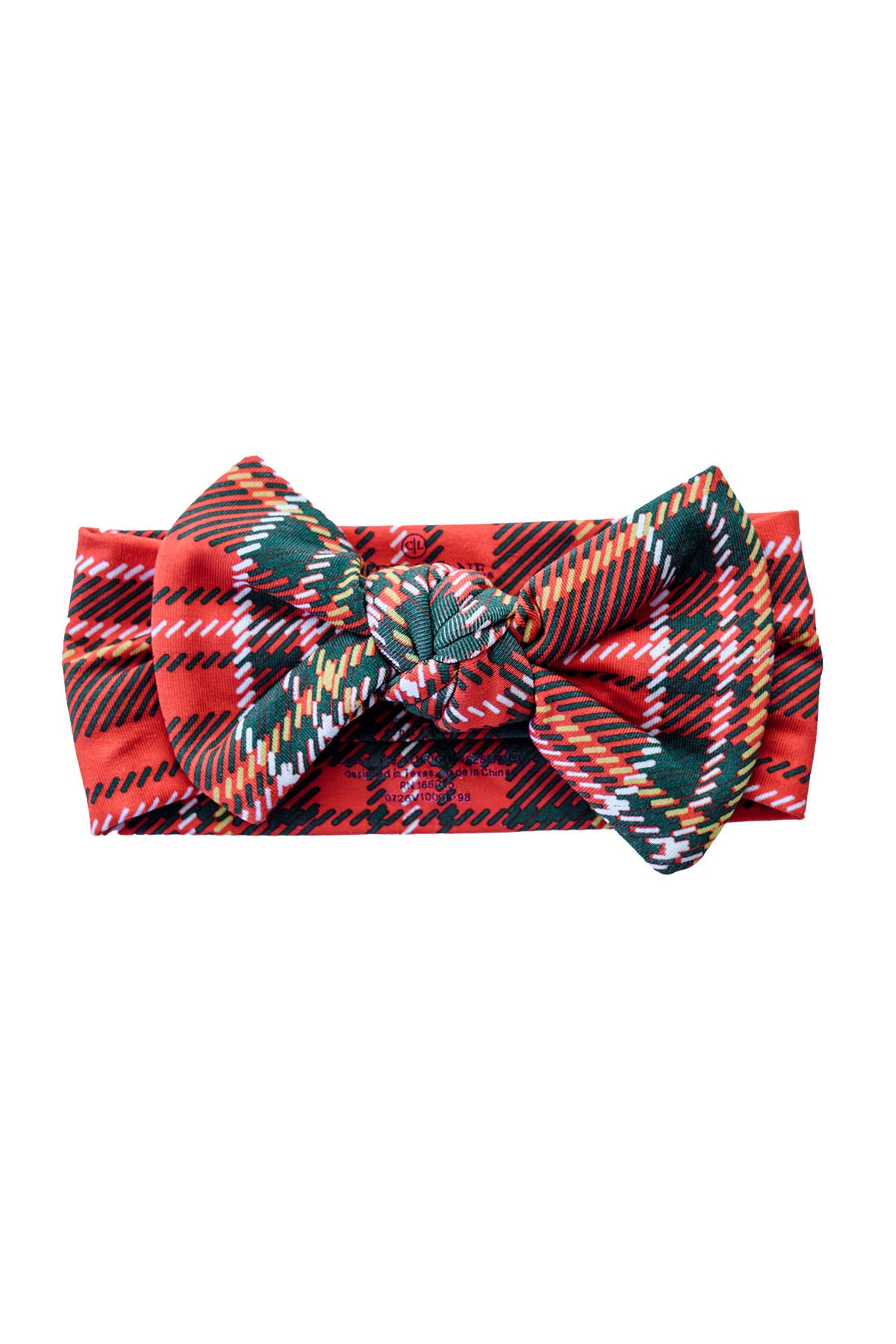 Christmas Knit Bow Headwrap | Plaid Tidings