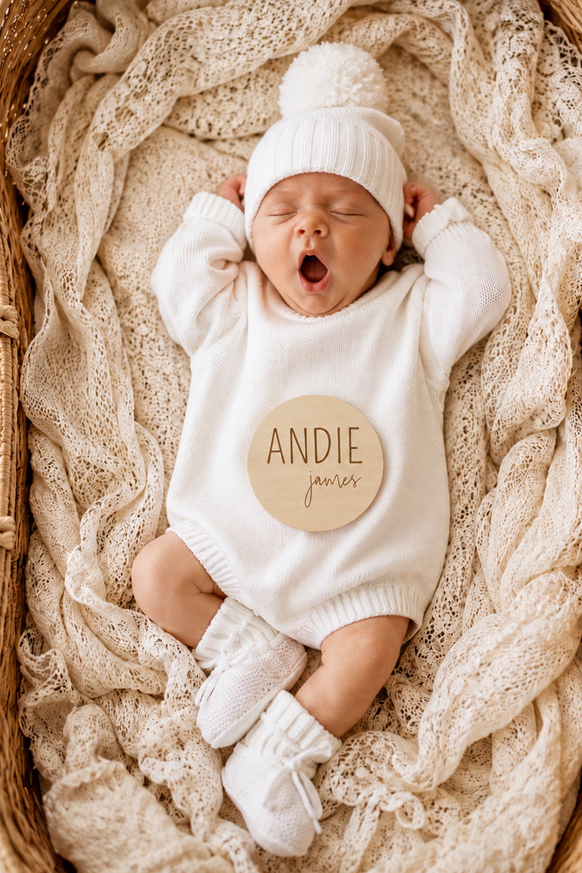 Personalized Wood Announcement | Block