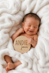 Personalized Wood Announcement | Block