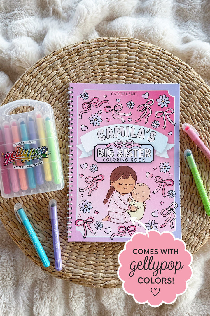 Personalized Coloring Book & Gellypop™ Crayon Set | Big Sister