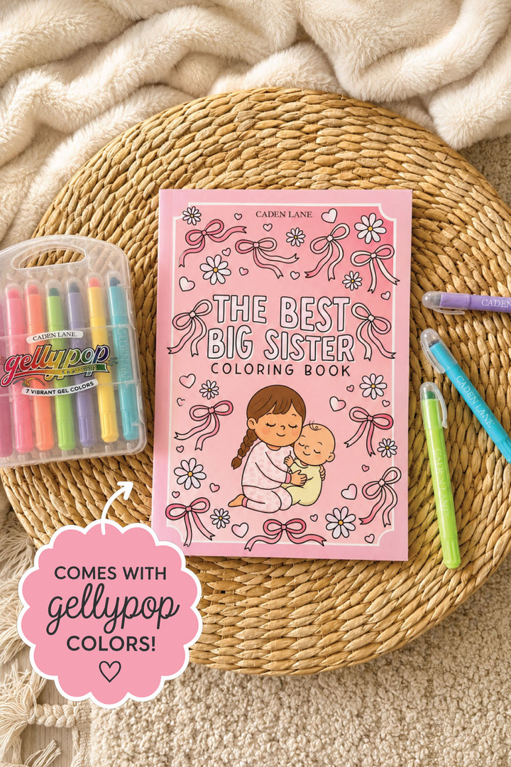 Coloring Book & Gellypop™ Crayon Set | Big Sister