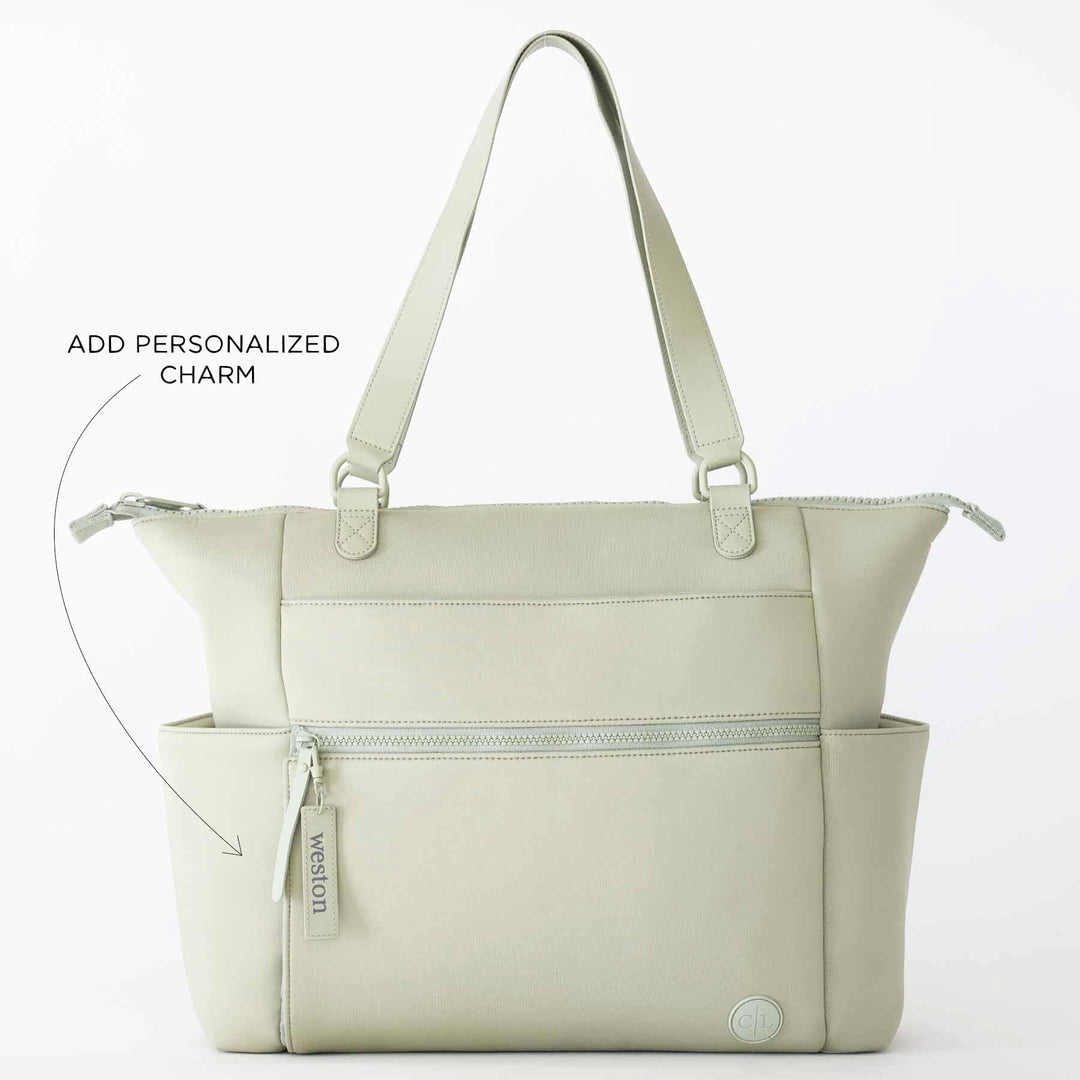 Lane Convertible Diaper Bag Tote | Matcha