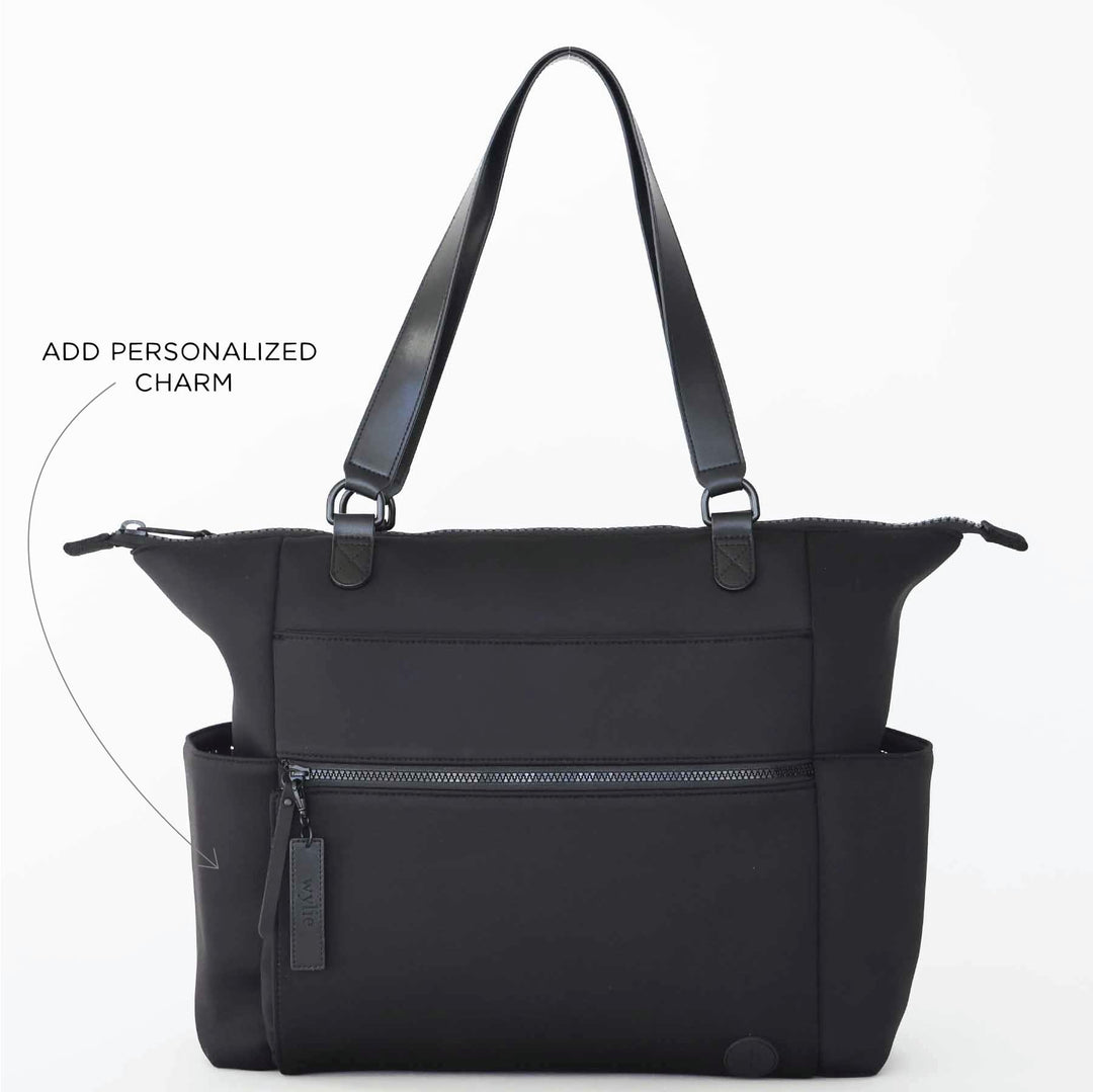 Lane Convertible Diaper Bag Tote | Black