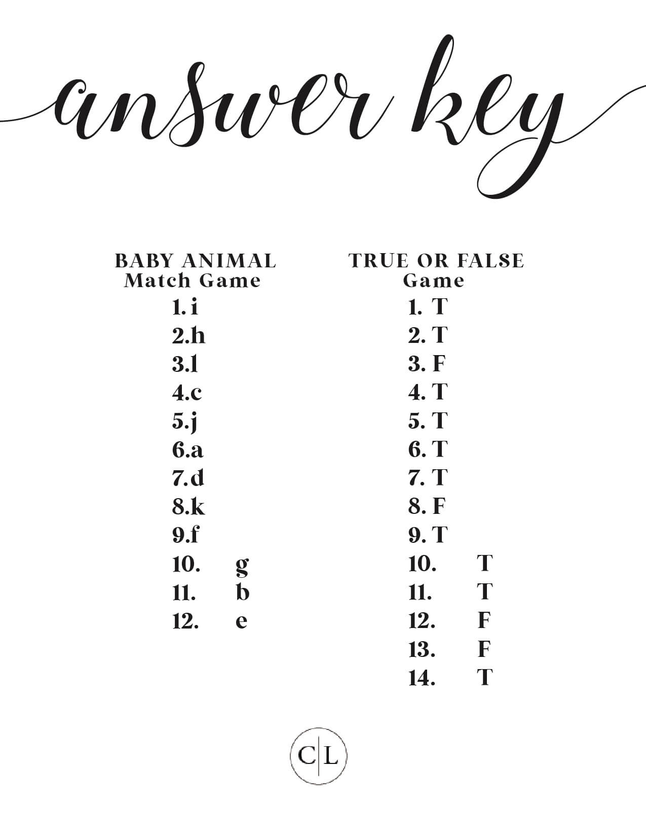 Baby Shower Games FREE Baby Shower Digital Print Caden Lane