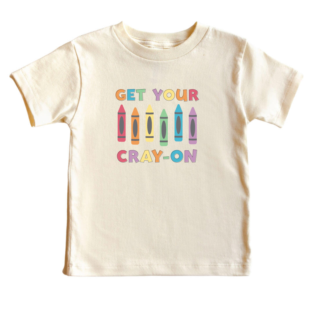 get your crayon graphic tee for kids 