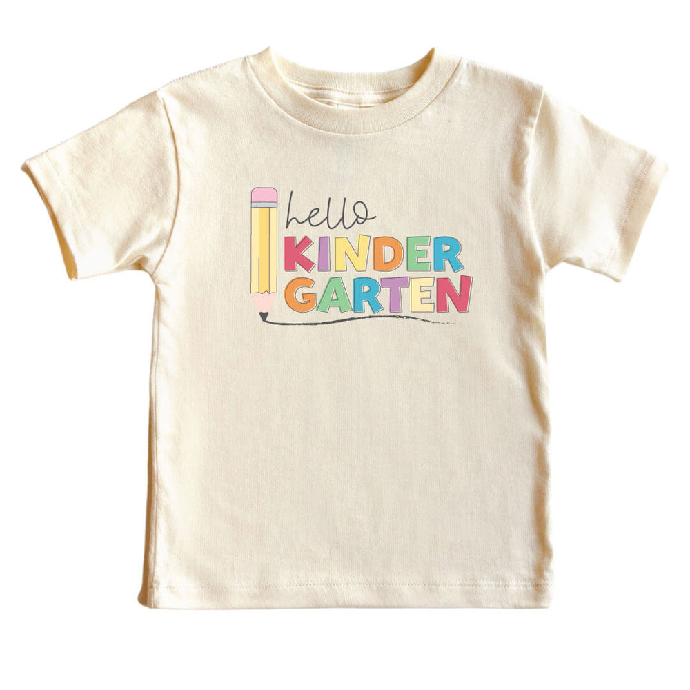 hello kindergarten graphic tee 