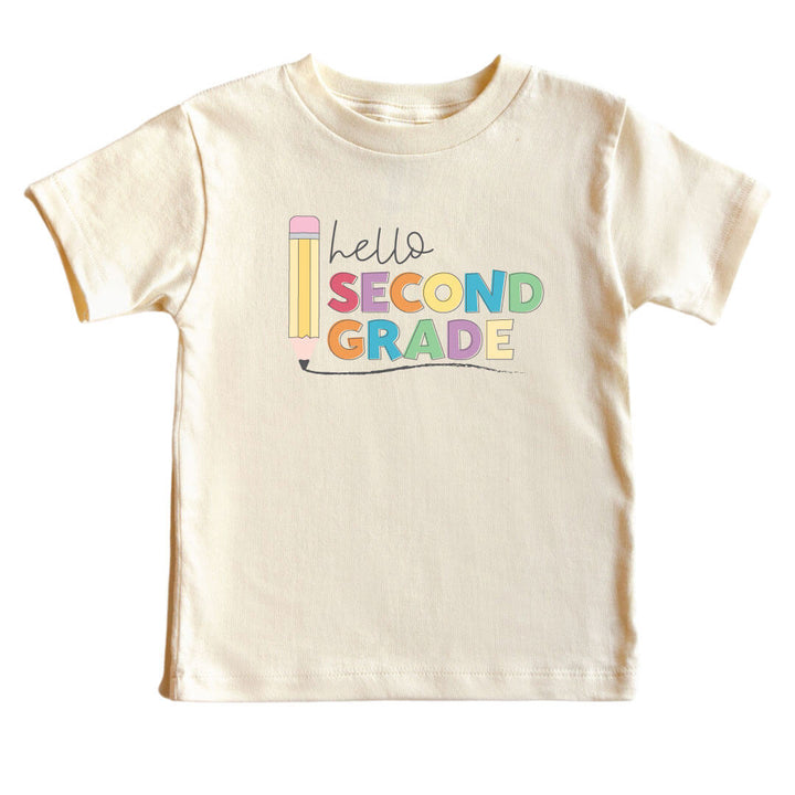 hello second grade graphic tee 