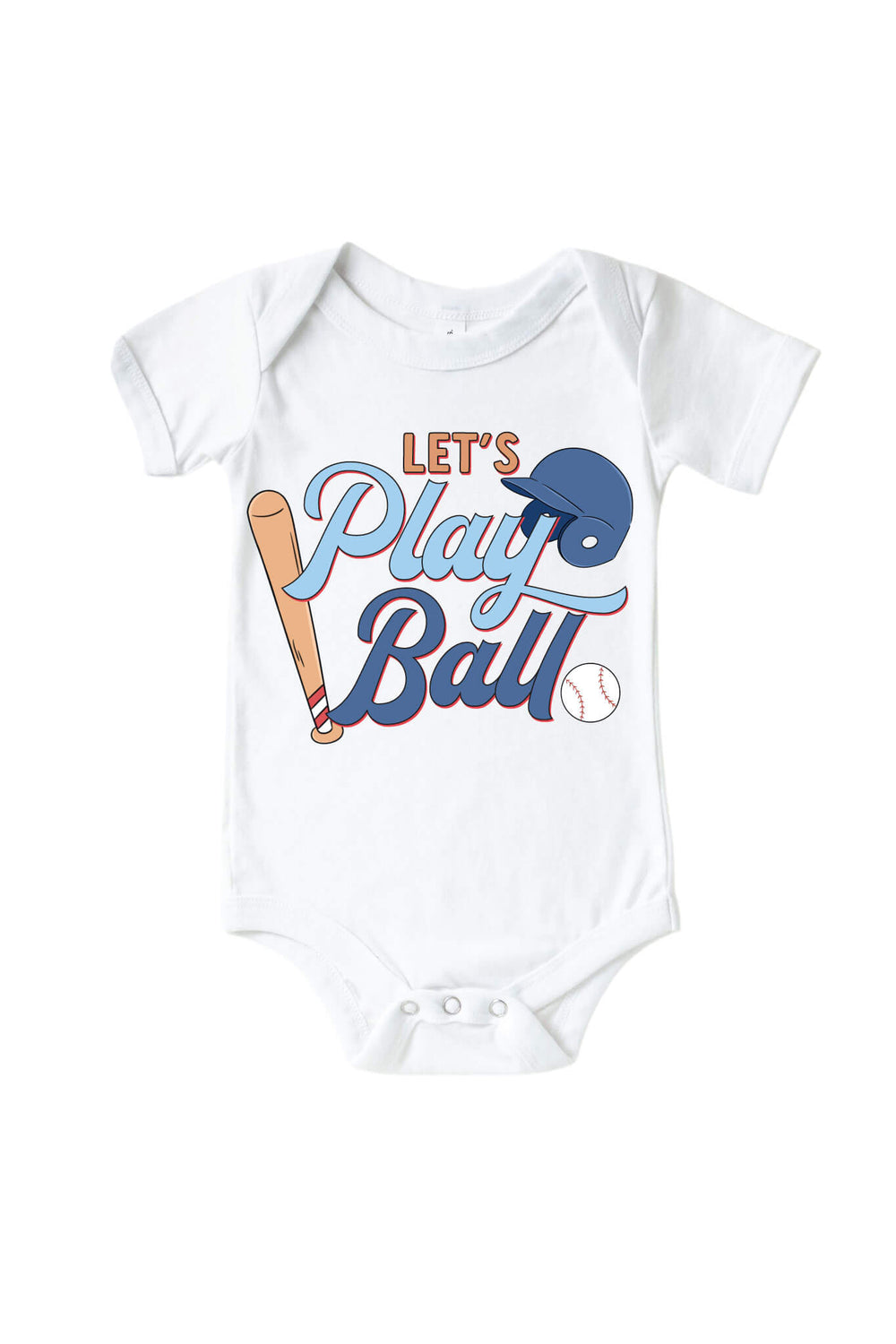 let's play ball graphic bodysuit 