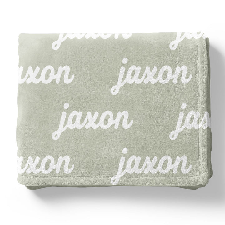 Personalized Color Blanket | Basil