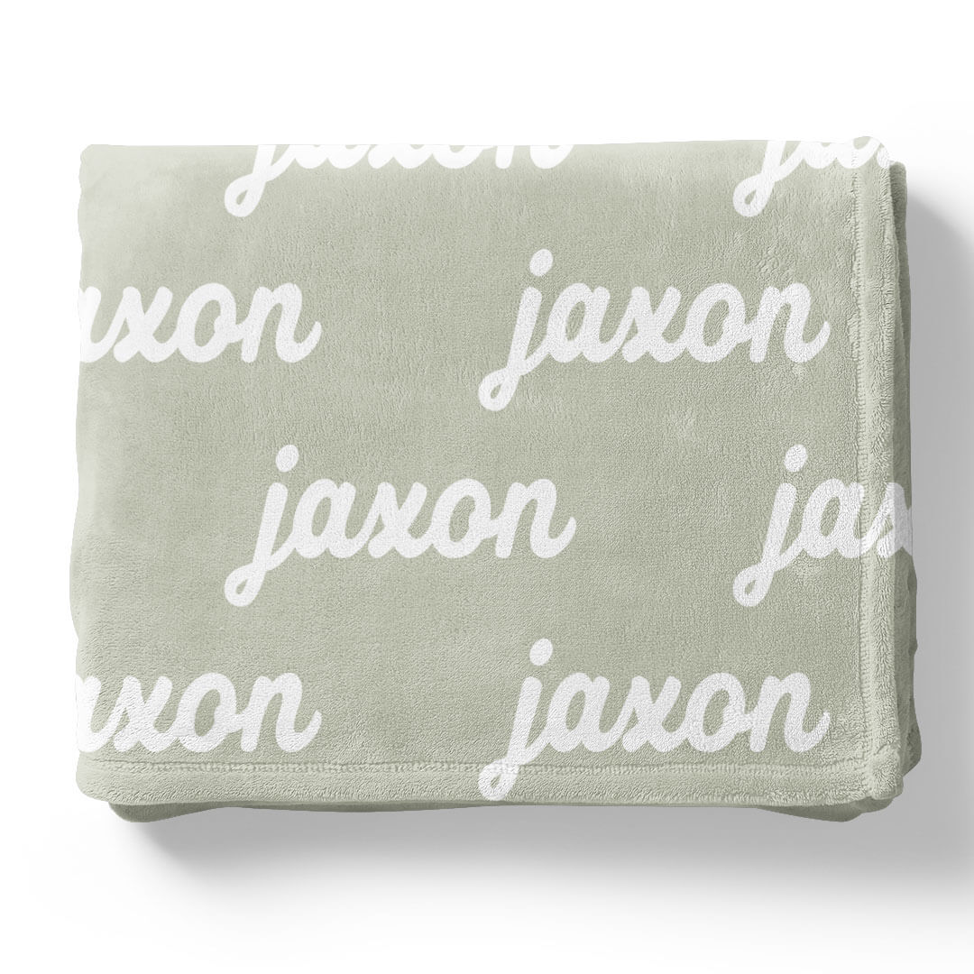 Botanicals Personalized Color Blanket