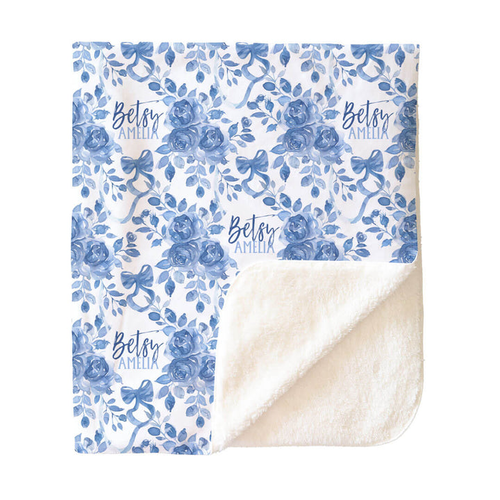 Betsy's Blooms Personalized Kids Blanket