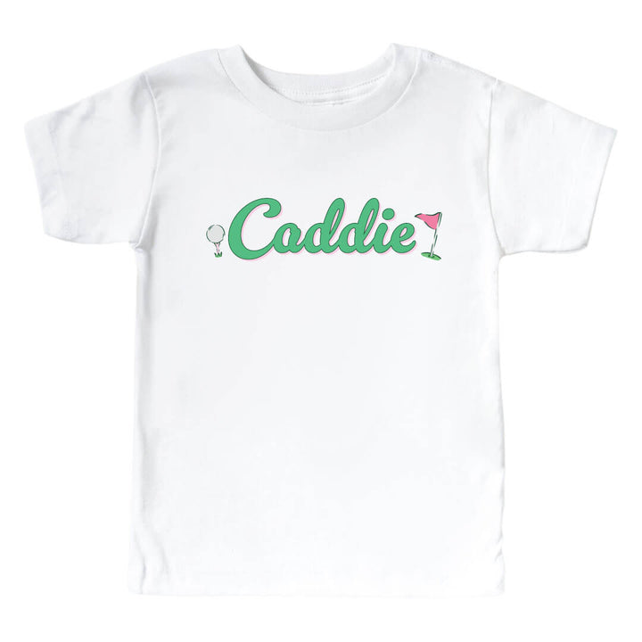 caddie pink flag graphic tee for kids 
