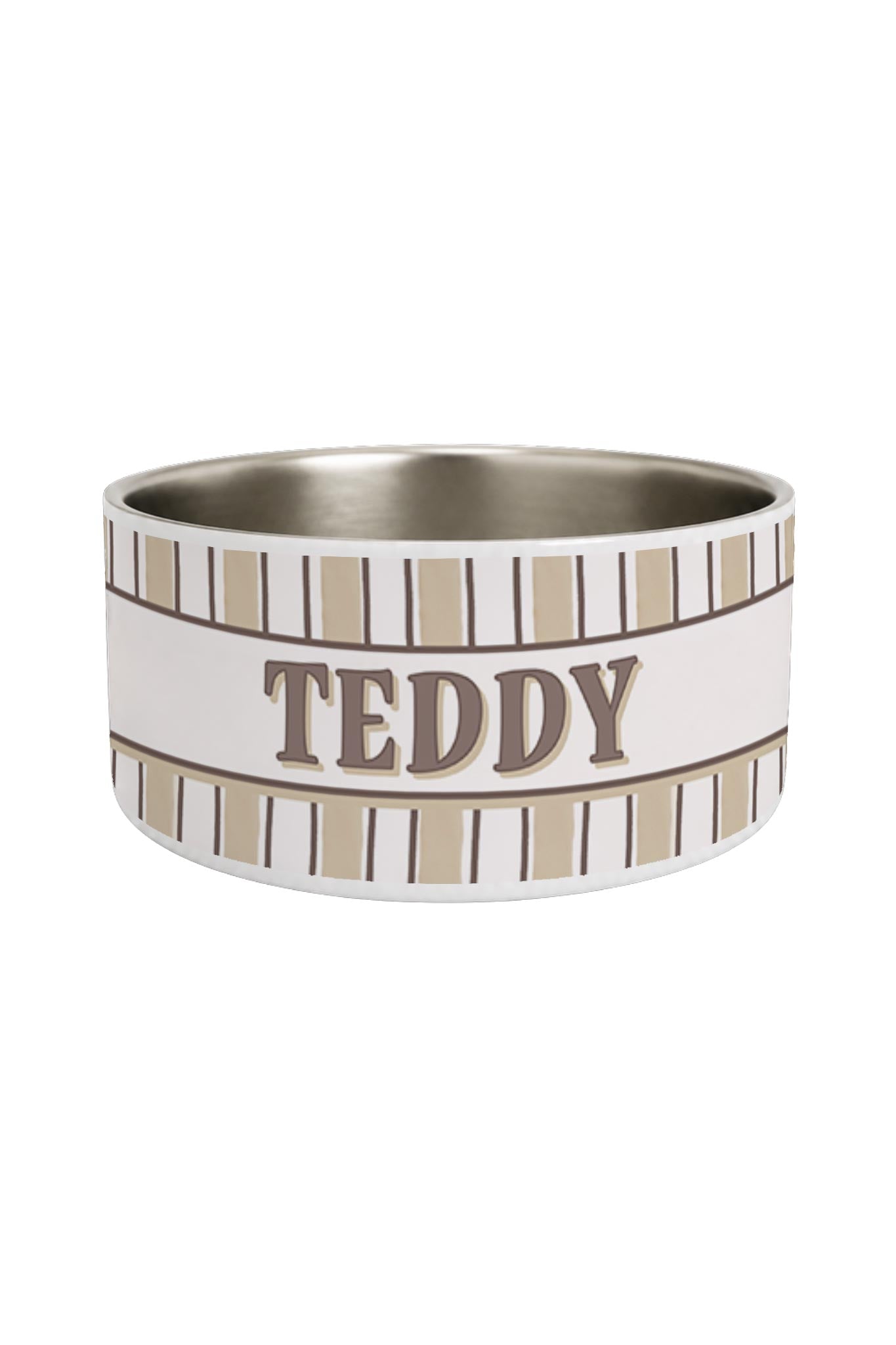 Personalized Pet Bowl | Biscuit Stripe