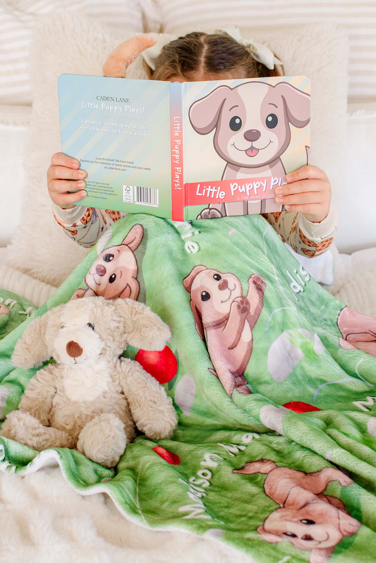 Cuddle Plush Friends™ Personalized Kids' Blanket |  Parker Puppy