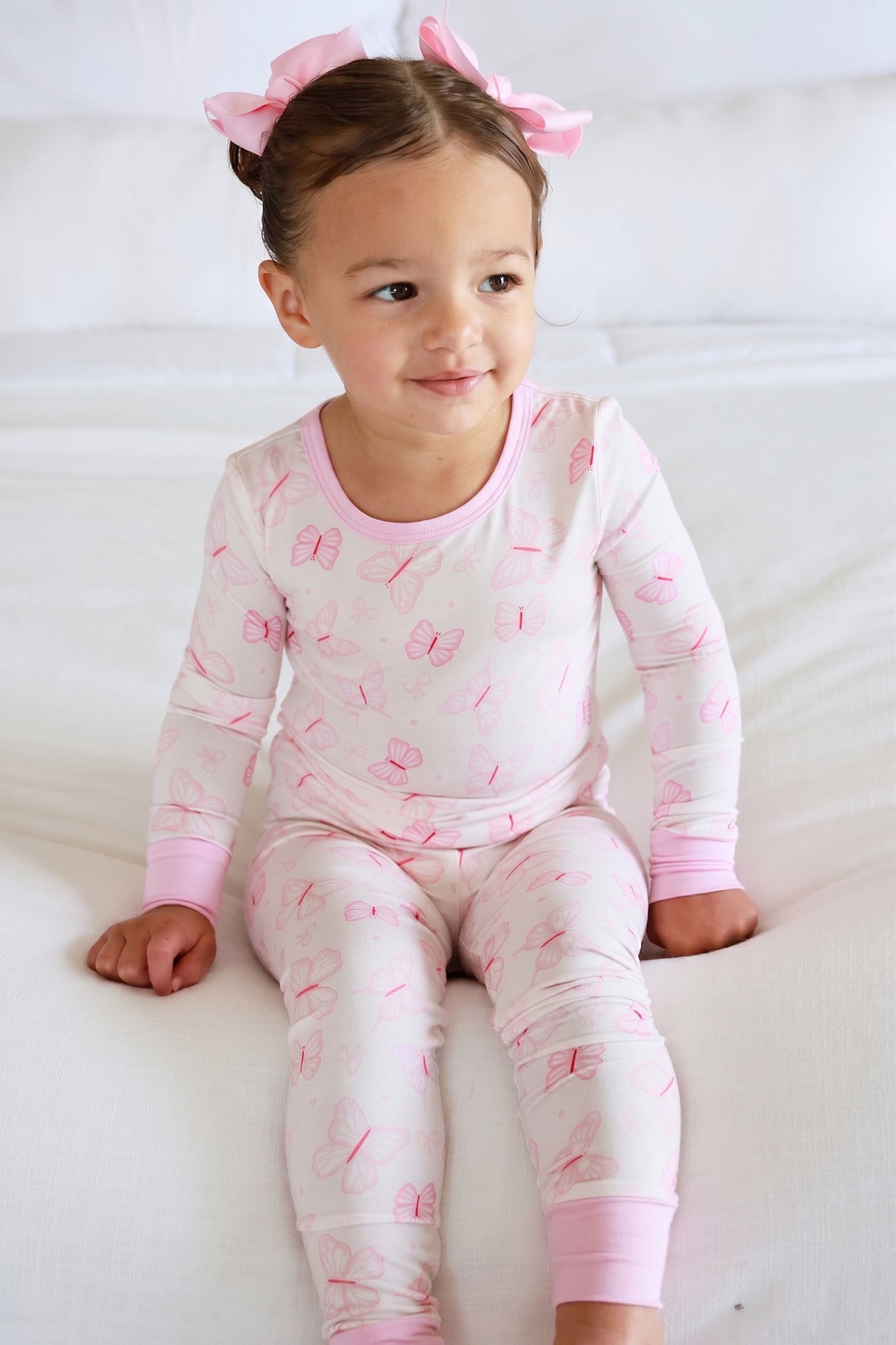 Two Piece Pajama Set | Blooming Butterflies
