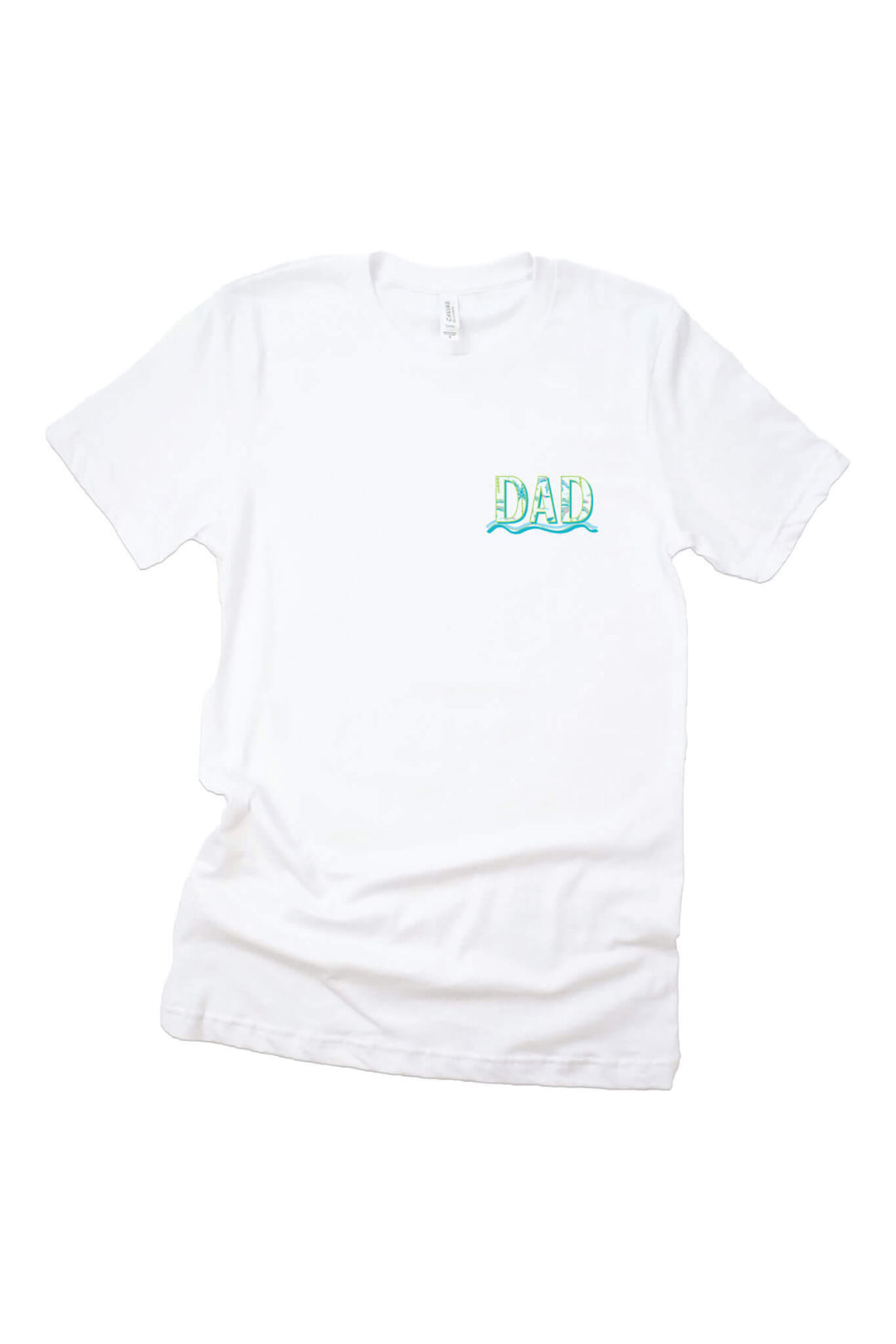 dad blue lagoon cotton graphic tee