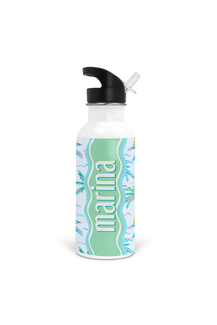 blue lagoon personalized water bottle for kids 