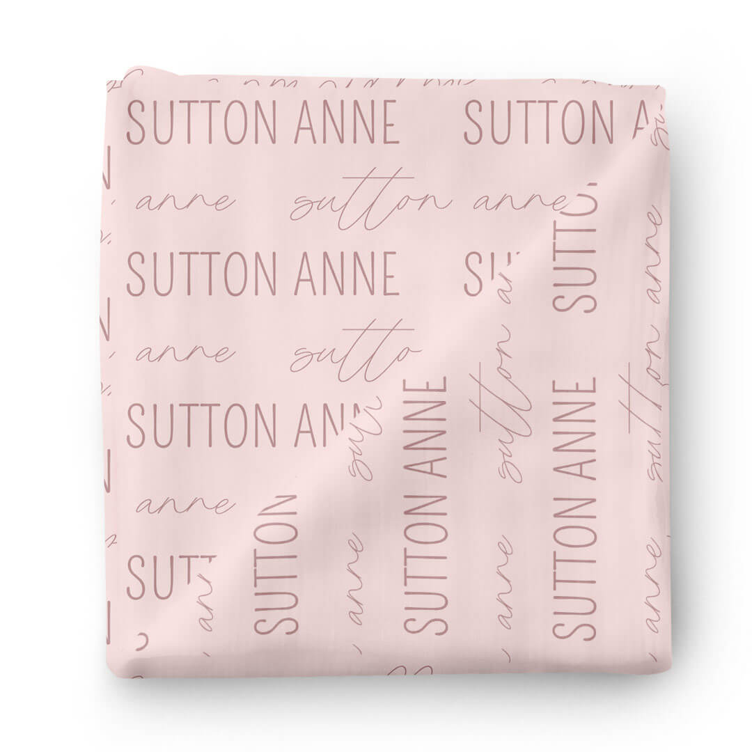 Personalized Baby Name Swaddle Blanket