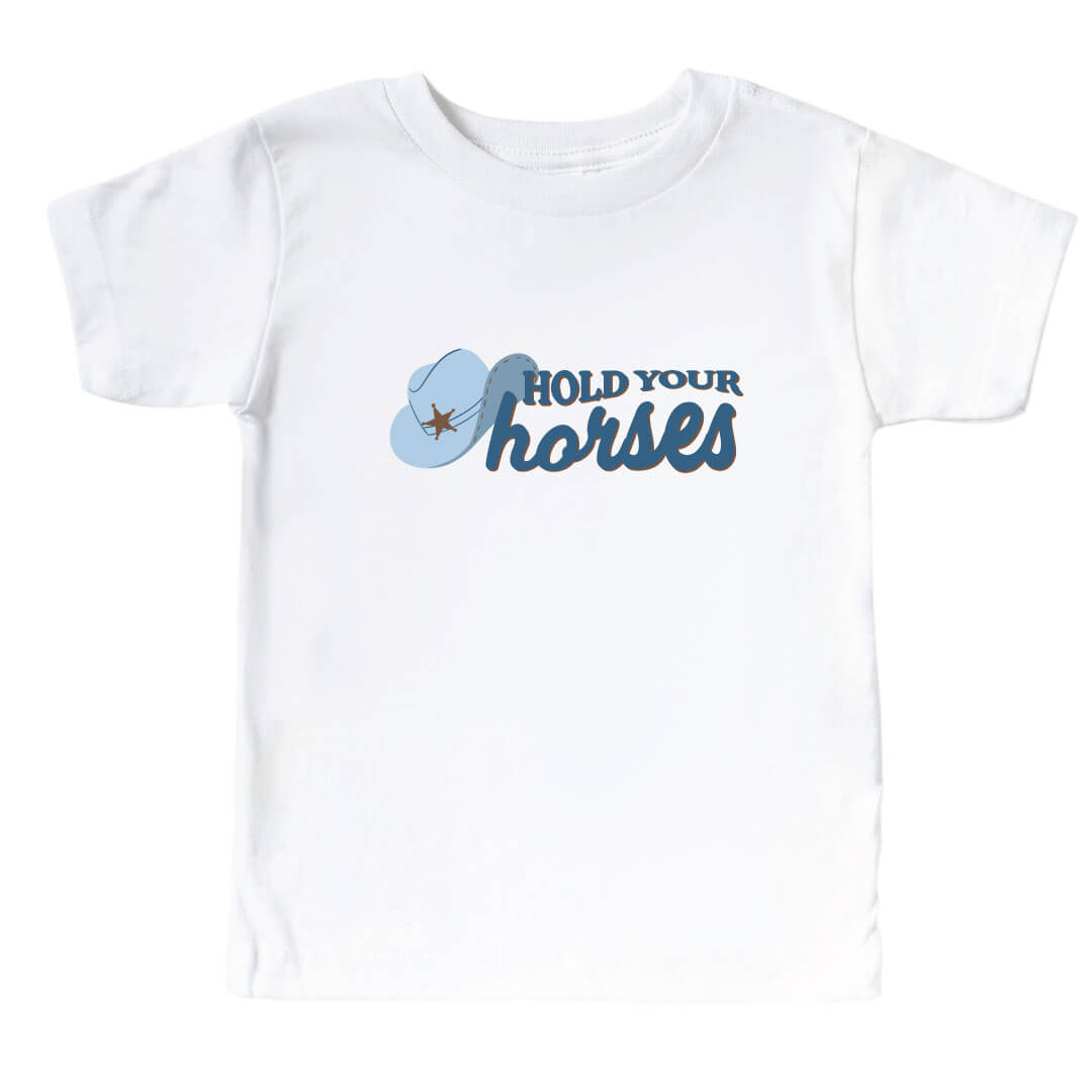 hold your horses graphic tee for boys 