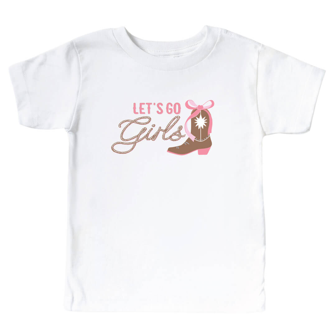 let's go girls cowgirl graphic tee shirt for kids 