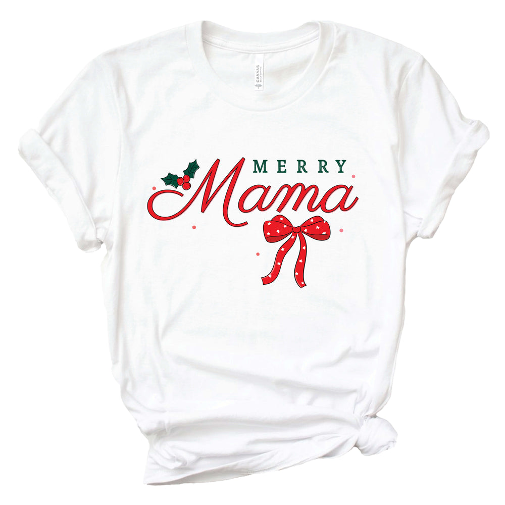 merry mama graphic tee for women