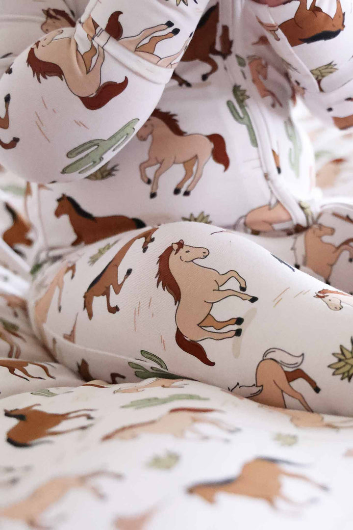 closeup of neutral pony club footie