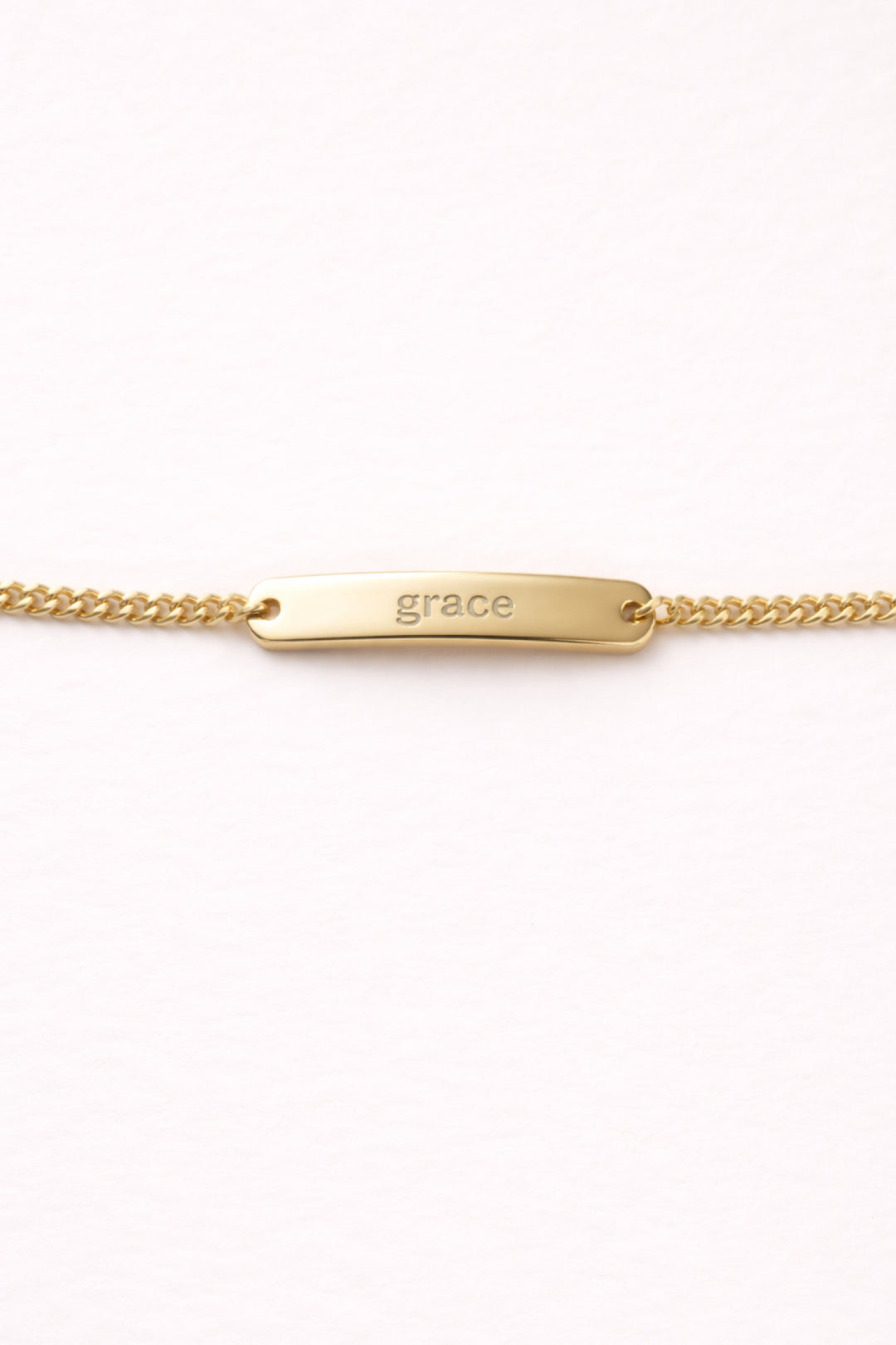 engraved bar bracelet