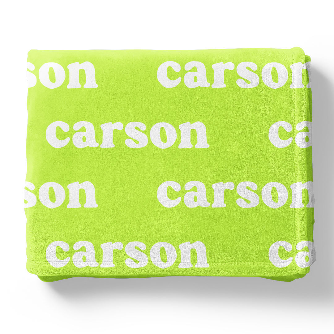 Personalized Color Blanket | Neon Lights