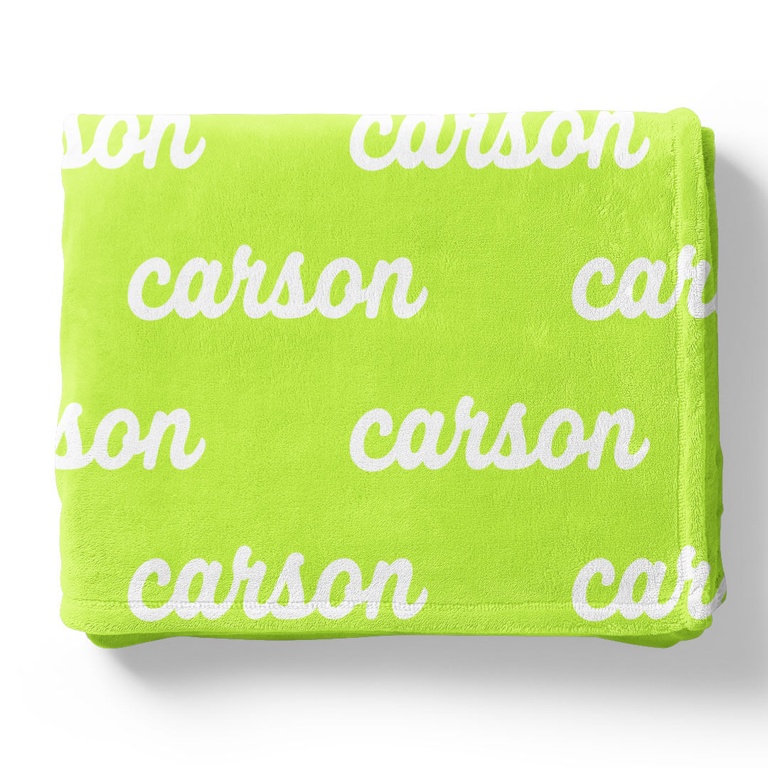 Personalized Color Blanket | Neon Lights