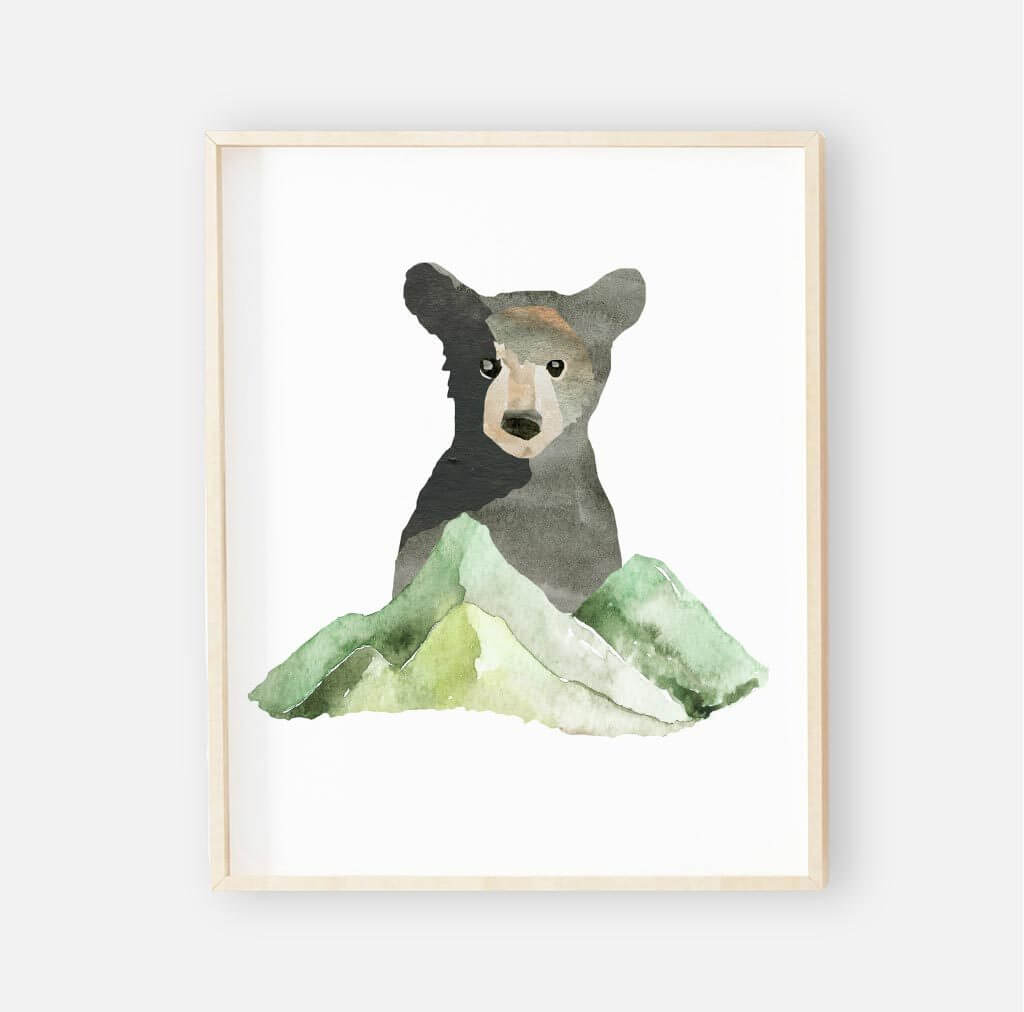 Brody's Bear & Mountain Woodland Digital Nursery Art Set | Caden Lane brody-s-bear-mountain-woodland-digital-nursery-art-set-caden-lane