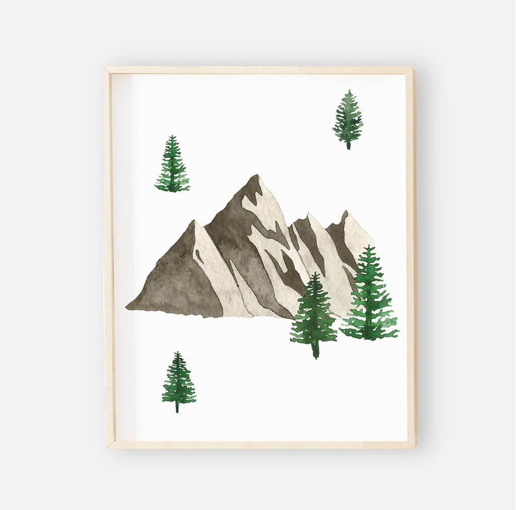 Brody's Bear & Mountain Woodland Digital Nursery Art Set | Caden Lane brody-s-bear-mountain-woodland-digital-nursery-art-set-caden-lane