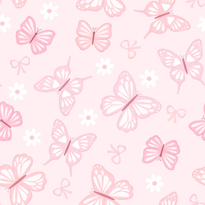 Ruffle Zipper Footie | Blooming Butterflies