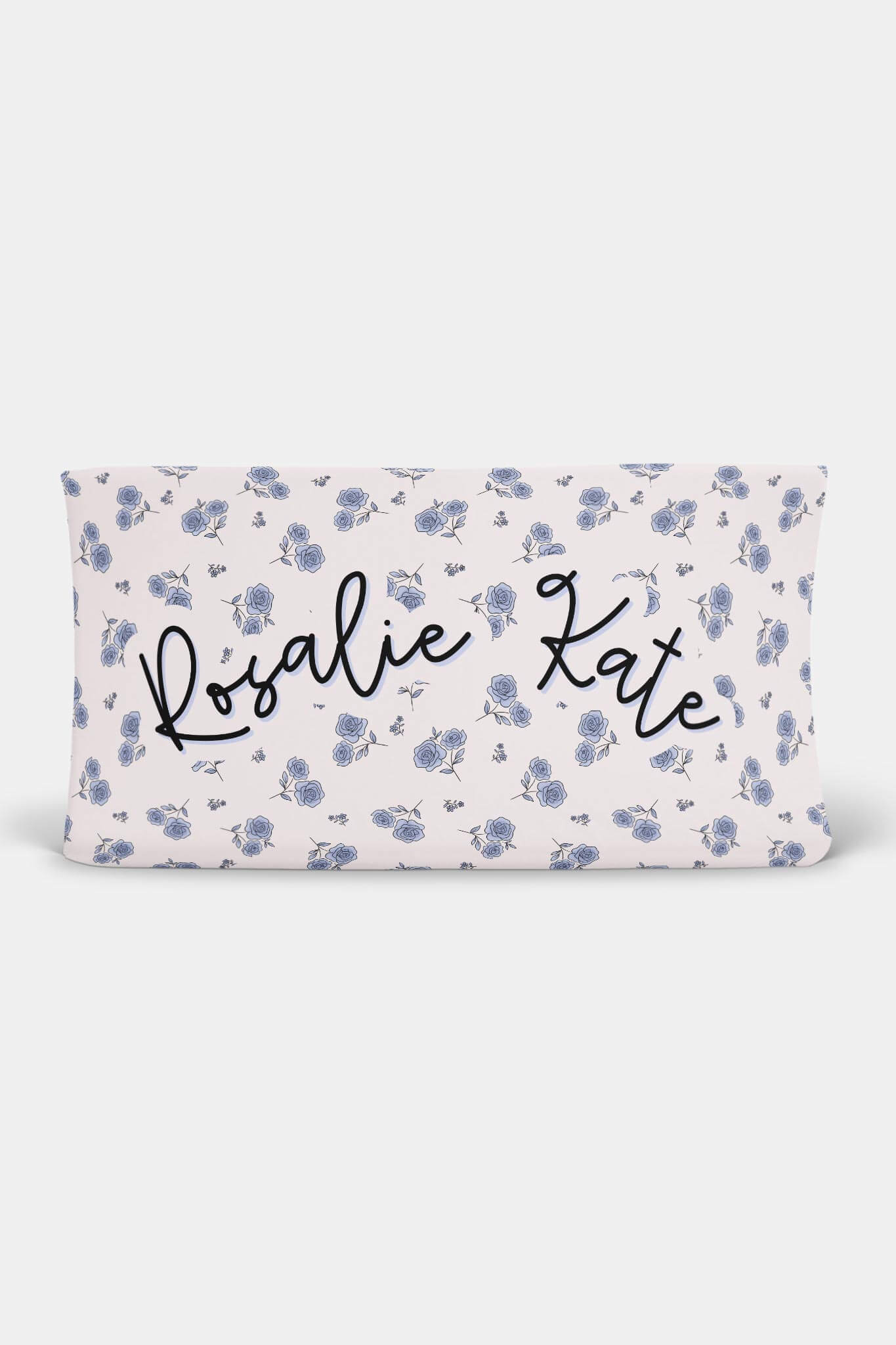 Sapphire Garden Personalized Changing Pad Cover