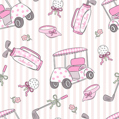 Ruffle Zipper Footie | Caddie Crew Pink