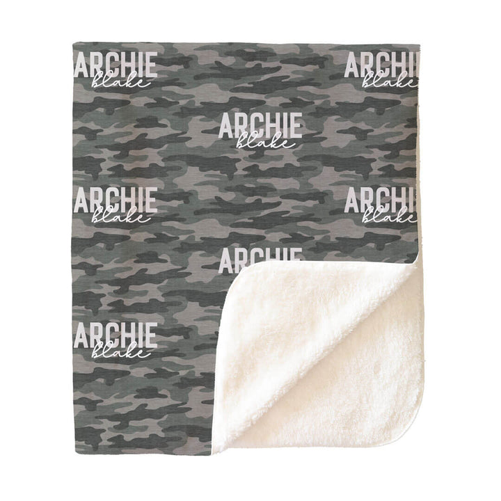 Camo Crew Personalized Kids Blanket