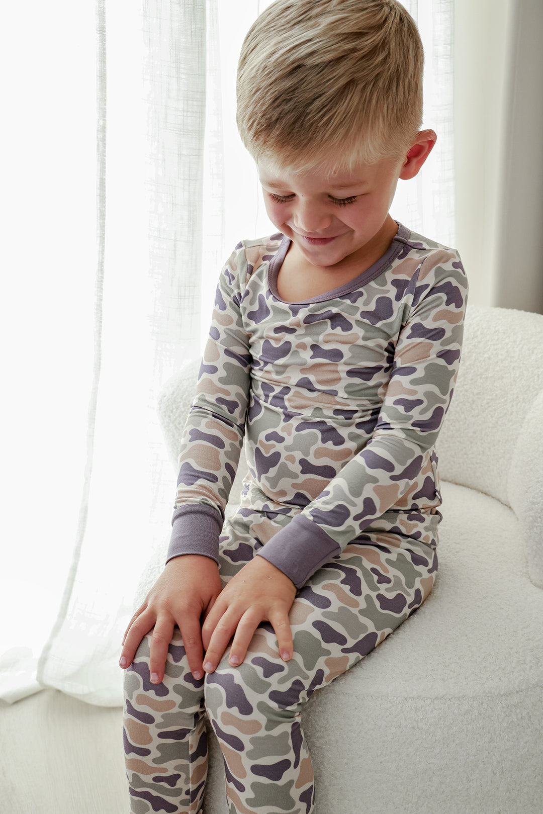 Two Piece Pajama Set | Camo Cutie