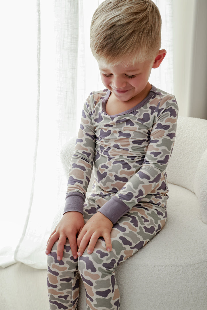 Two Piece Pajama Set | Camo Cutie