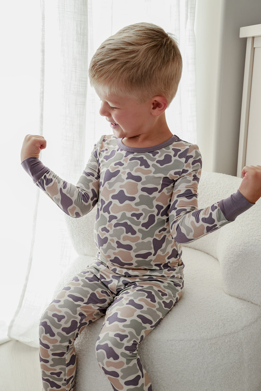 Two Piece Pajama Set | Camo Cutie