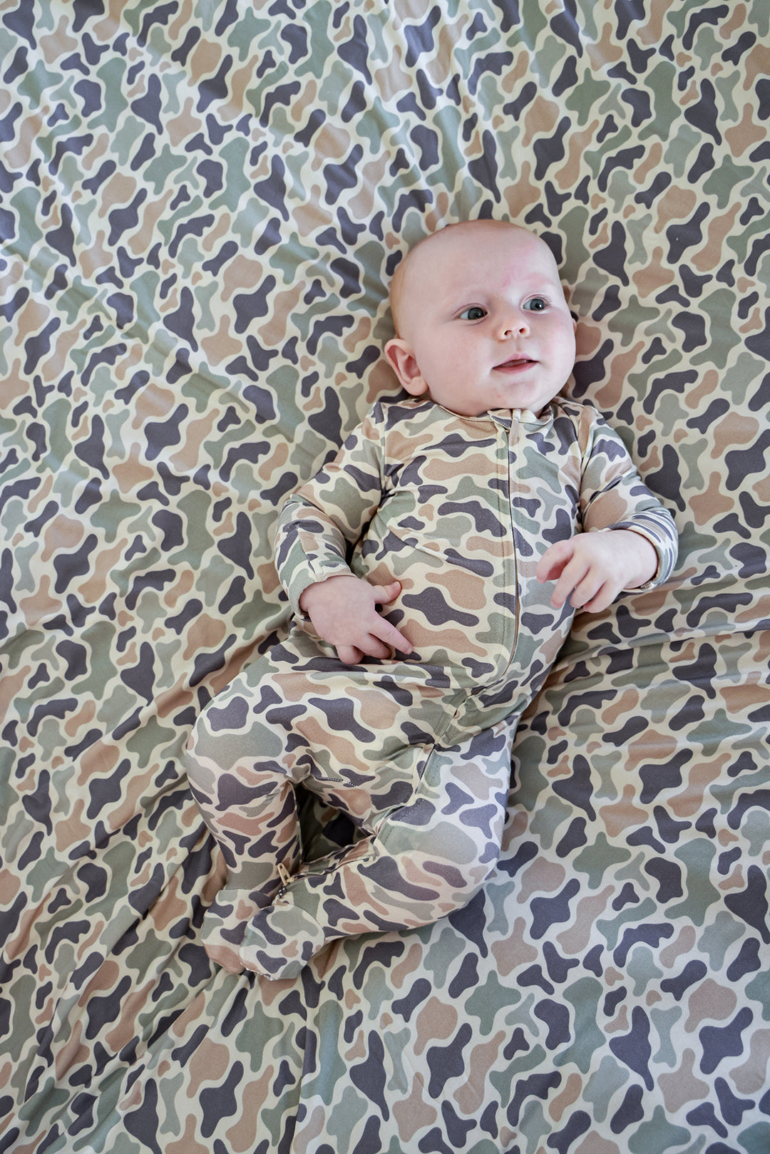 Zipper Footie | Camo Cutie