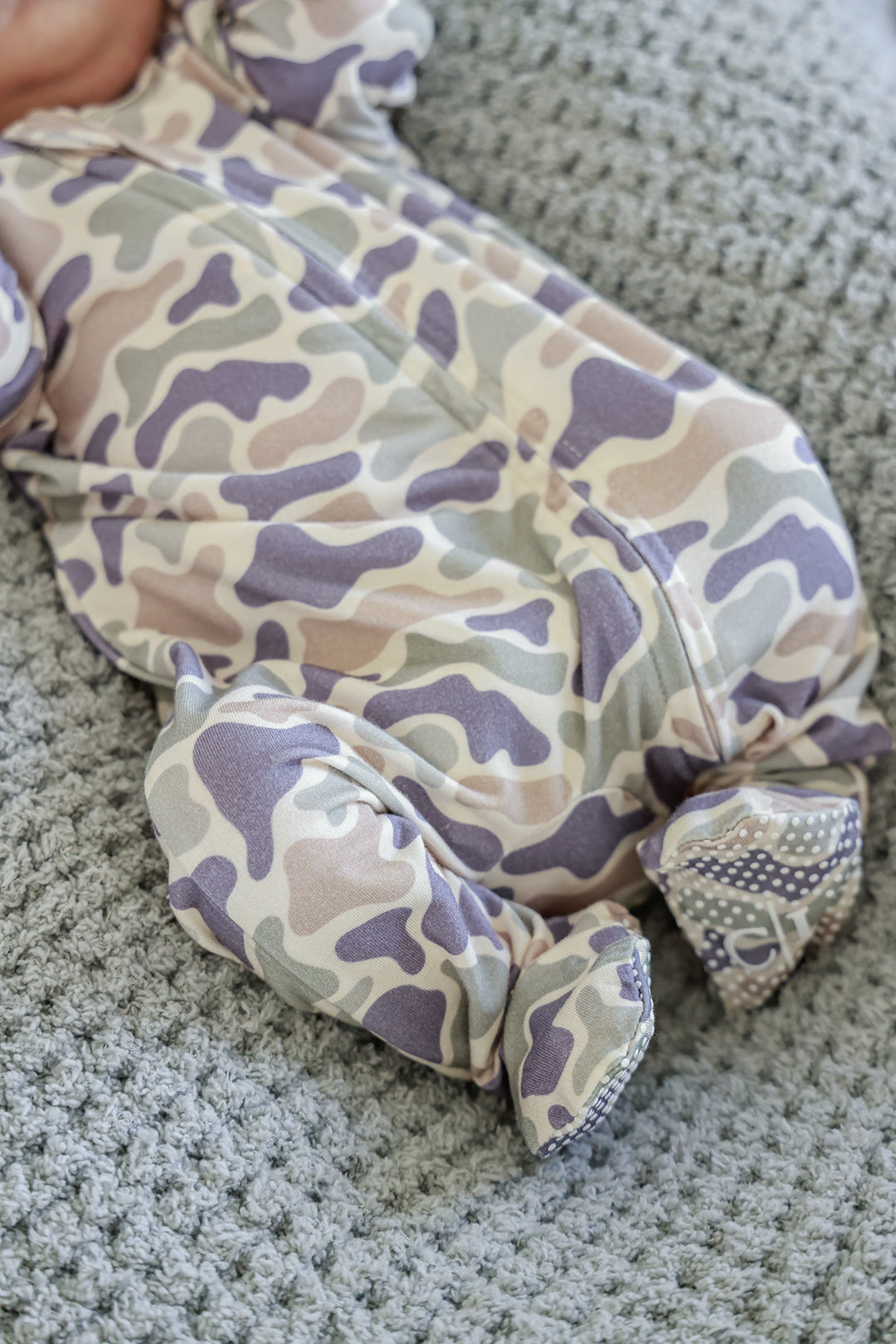 Zipper Footie | Camo Cutie